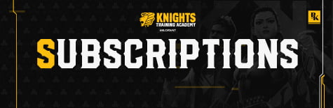 Knights Training Academy Subscriptions Banner